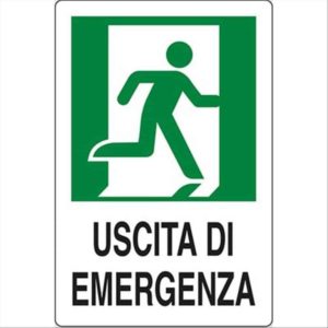 Cartello uscita emergenza