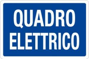 cartello quadro elettrico