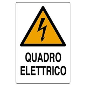 cartello quadro elettrico verticale