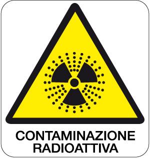 cartello contaminazione radioattiva