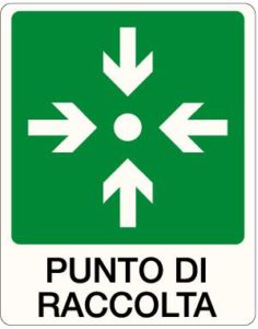 cartello punto di raccolta