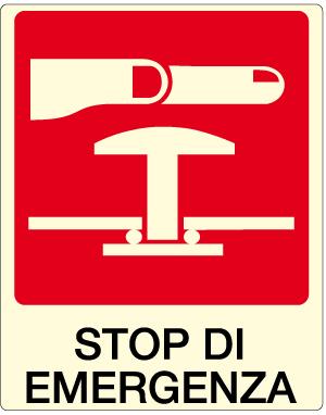 cartello stop di emergenza