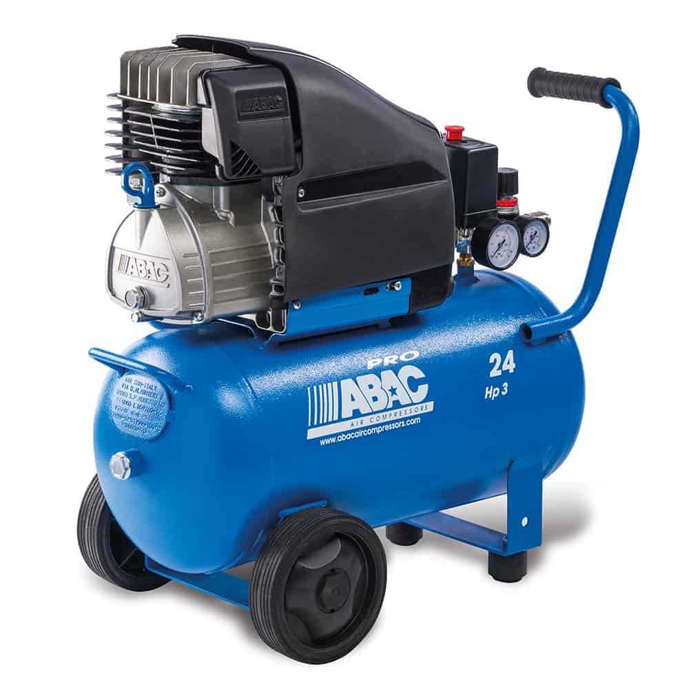 Compressore d`aria a cinghia ABAC 200 l 3 hp lubrificato