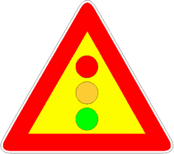 cartello preavviso semaforo temporaneo