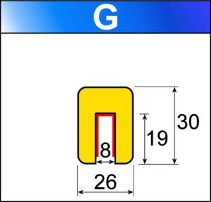 profilo flessibile di sicurezza G