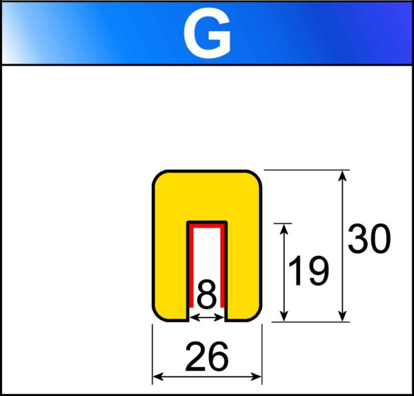 profilo flessibile di sicurezza G