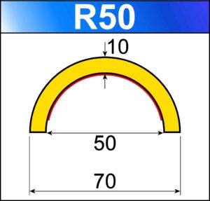 profilo flessibile di sicurezza R50