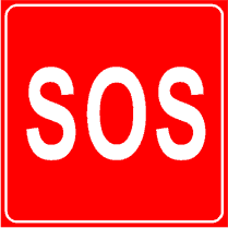 cartello indicazione sos