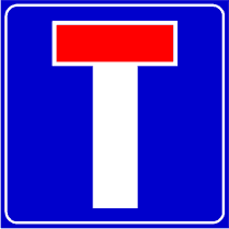 cartello indicazione strada senza uscita