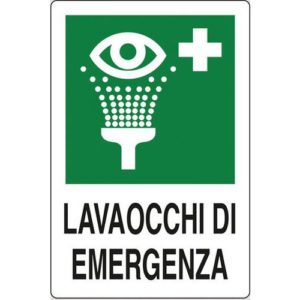 cartello lavaocchi di emergenza