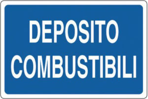 cartello deposito combustibili