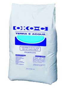 Polvere assorbente oli e idrocarburi